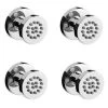 4 X Round Shower Massage Body Jet Sprayers In Chrome -Comfort Bathroom Store 29347876 1