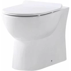 Orbit Riva Rimless Back To Wall Toilet Pan 510mm Projection - Excluding Seat -Comfort Bathroom Store 29369960 3