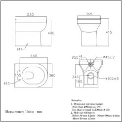 Back To Wall Toilet Ceramic Pan Cloakroom Soft Close Seat Bathroom WC Modern BTW -Comfort Bathroom Store 29382328 3