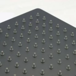 Matt Black Thermostatic Mixer Shower Set Square Black Twin Head Exposed Valve -Comfort Bathroom Store 29648436 5