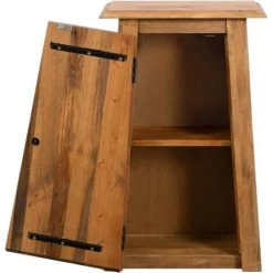 Bathroom Wall Cabinet Solid Recycled Pinewood 42x23x70 Cm -Comfort Bathroom Store 29787987 5