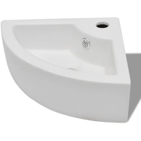 Wash Basin With Overflow 45x32x12.5 Cm White 4 Wash Basin With Overflow 45x32x12.5 Cm White - Image 2