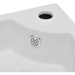 Wash Basin With Overflow 45x32x12.5 Cm White 11 Wash Basin With Overflow 45x32x12.5 Cm White -Comfort Bathroom Store 29795239 5