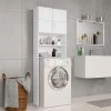 Washing Machine Cabinet White 64x25.5x190 Cm Chipboard 1 Washing Machine Cabinet White 64x25.5x190 Cm Chipboard -Comfort Bathroom Store 29796529 1