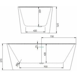1500 Modern Freestanding Bath Double Ended Overflow Waste White Acrylic Luxury 8 1500 Modern Freestanding Bath Double Ended Overflow Waste White Acrylic Luxury -Comfort Bathroom Store 29992148 3
