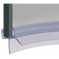 Pre-Curved Shower Seal For Screens, Doors Or Panels | Fits 4, 5 Or 6mm Glass | Seals 11-16mm Gaps | SEAL016 (85cm)
