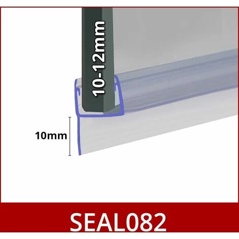Shower Seal For Screens, Doors Or Panels | Fits 10, 11 Or 12mm Glass | Seals 5-10mm Gaps | SEAL082 (80cm) 4 Shower Seal For Screens, Doors Or Panels | Fits 10, 11 Or 12mm Glass | Seals 5-10mm Gaps | SEAL082 (80cm) - Image 2