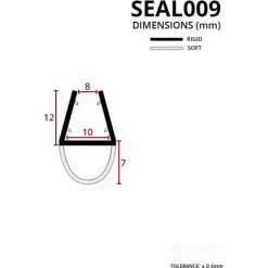 Shower Seal For Screens, Doors Or Panels | Fits 8, 9 Or 10mm Glass | Seals 3-7mm Gaps | SEAL009 (80cm) 7 Shower Seal For Screens, Doors Or Panels | Fits 8, 9 Or 10mm Glass | Seals 3-7mm Gaps | SEAL009 (80cm) -Comfort Bathroom Store 30151437 3
