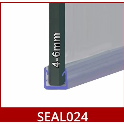 Shower Seal For Screens, Doors Or Panels | Fits 4, 5 Or 6mm Glass | For When There Is No Gap | SEAL024 (80cm) 4 Shower Seal For Screens, Doors Or Panels | Fits 4, 5 Or 6mm Glass | For When There Is No Gap | SEAL024 (80cm) - Image 2