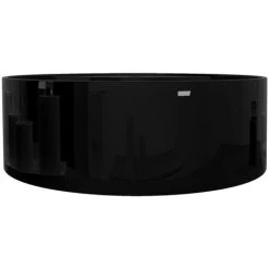 Ceramic Bathroom Sink Basin Faucet/Overflow Hole Black Round -Comfort Bathroom Store 30482860 4