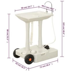 Camping Hand Wash Stand With Dispenser 35 L VidaXL -Comfort Bathroom Store 30604173 3