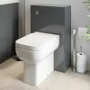 Modern Bathroom Toilet Unit Concealed Cistern BTW Soft Close Seat Grey Amelie -Comfort Bathroom Store 30930460 1