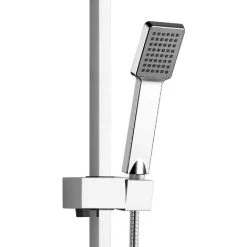 Square Chrome Plated Slider Rail Kit - Single Mode Handset -Comfort Bathroom Store 31127197 3