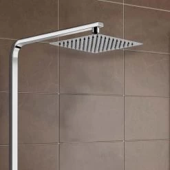 Edor 3 Way Exposed Square Thermostatic Shower Mixer Bathroom Twin Head Valve Set -Comfort Bathroom Store 31127275 3