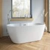 1655mm Modern Freestanding Bath Double Ended Overflow Waste White Acrylic Luxury 2 1655mm Modern Freestanding Bath Double Ended Overflow Waste White Acrylic Luxury -Comfort Bathroom Store 31591597 1
