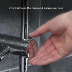 Mira Azora Dual Head Electric Shower 9.8kW Power Glass Clearscale 1.1634.156 -Comfort Bathroom Store 31599564 5