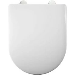 Tavistock Compact D Shaped Soft Close Toilet Seat - RAK Vitra Laufen V&B Roca -Comfort Bathroom Store 31934596 2