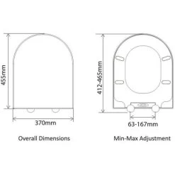Tavistock Compact D Shaped Soft Close Toilet Seat - RAK Vitra Laufen V&B Roca -Comfort Bathroom Store 31934596 4