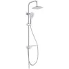Overhead Shower Set With Lateral Tray AQUASTAR White-Chrome SCHÜTTE