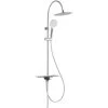 Overhead Shower Set With Tray AQUASTAR Chrome-Anthracite SCHÜTTE -Comfort Bathroom Store 32183072 1