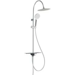 Overhead Shower Set With Tray AQUASTAR Chrome-Anthracite SCHÜTTE