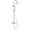 Overhead Shower Set With Single Lever Mixer And Tray WATERWAY Chrome-White SCHÜTTE -Comfort Bathroom Store 32183306 1