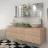Seven Piece Bathroom Furniture And Basin Set Beige -Comfort Bathroom Store 32242828 1