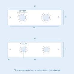 Easy Fixing Plate Bracket For Mini Douche Shattaf Thermostatic Shower Valve -Comfort Bathroom Store 32281930 4