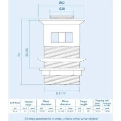 Crox Modern Design Cross Head Set Of Hot & Cold Basin Taps + Waste -Comfort Bathroom Store 32281990 4