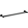 Matte Black Square Double Towel Bar Rail Holder -Comfort Bathroom Store 32282039 1