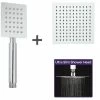 Accit 200mm Square Shower Head And Hand Set Chrome 2 Accit 200mm Square Shower Head And Hand Set Chrome -Comfort Bathroom Store 32282156 1