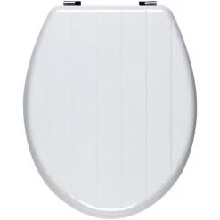 Universal Classic Oval Shaped Design Toilet Seat & Fixings White -Comfort Bathroom Store 32300063 3