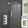 Orta Square Concealed Thermostatic Mixer Valve Hand Held 300mm Shower Head Set -Comfort Bathroom Store 32300284 1
