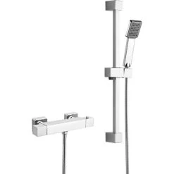 Erona Thermostatic Slider Rail Bar Shower Mixer Valve + Slider Rail Kit 7 Erona Thermostatic Slider Rail Bar Shower Mixer Valve + Slider Rail Kit -Comfort Bathroom Store 32300810 2