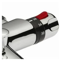 Winstead Square Thermostatic Bath Mixer Shower Riser Rail Kit -Comfort Bathroom Store 32300939 5