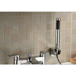 Vago Modern Bathroom Waterfall Basin Mono Mixer Tap & Bath Shower Mixer Tap With Pencil Handset Kit -Comfort Bathroom Store 32301010 5