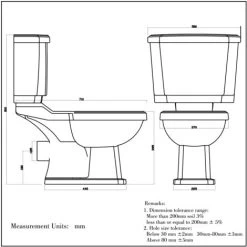 Traditional Toilet Close Coupled Ceramic Pan Cloakroom Soft Close Seat Bathroom 10 Traditional Toilet Close Coupled Ceramic Pan Cloakroom Soft Close Seat Bathroom -Comfort Bathroom Store 32323376 4