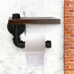 Toilet Roll Holder Wall Mounted Bathroom Toilet Roll Holder UK LAVENTE -Comfort Bathroom Store 32858243 4
