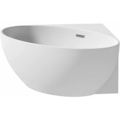 Corner Modern Freestanding Bath Double Ended Overflow Waste White Acrylic Luxury -Comfort Bathroom Store 33177407 3