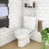 2 In 1 Compact Close Couple Toilet And Basin Combo Space Saver Tap And Waste Set -Comfort Bathroom Store 33196465 1
