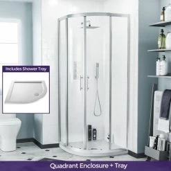 Saturn Quadrant 800mm Shower Enclosure & Tray