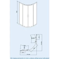 Saturn Quadrant 800mm Shower Enclosure & Tray 10 Saturn Quadrant 800mm Shower Enclosure & Tray -Comfort Bathroom Store 33594854 4