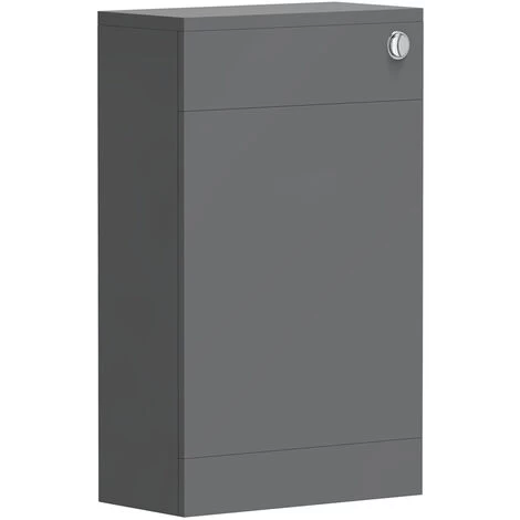 NRG 500mm Bathroom Toilet Back To Wall Unit With Concealed Cistern Furniture Units Gloss Grey 6 NRG 500mm Bathroom Toilet Back To Wall Unit With Concealed Cistern Furniture Units Gloss Grey - Image 4