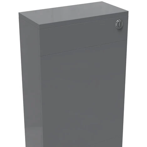 NRG 500mm Bathroom Toilet Back To Wall Unit With Concealed Cistern Furniture Units Gloss Grey 7 NRG 500mm Bathroom Toilet Back To Wall Unit With Concealed Cistern Furniture Units Gloss Grey - Image 5
