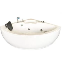 SIMBA CORNER WHIRLPOOL BATH TUB MODEL DUBAI 135 X 135 Cm