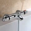 Modern Deck Mounted Chrome Thermostatic Bath Shower Mixer Tap -Comfort Bathroom Store 34525744 1