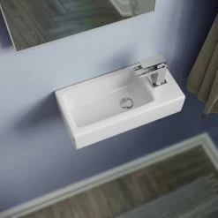 Wall Hung Right Handed Cloakroom 360mm Basin Sink -Comfort Bathroom Store 34525752 4