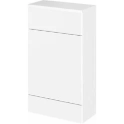 Hudson Reed Fusion Compact WC Unit With Coloured Worktop 500mm Wide - Gloss White -Comfort Bathroom Store 34706572 3