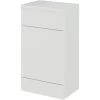 Hudson Reed Fusion WC Unit With Coloured Worktop 500mm Wide - Gloss Grey Mist -Comfort Bathroom Store 34882250 1
