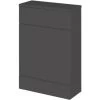 Hudson Reed Fusion Compact WC Unit With Coloured Worktop 600mm Wide - Gloss Grey